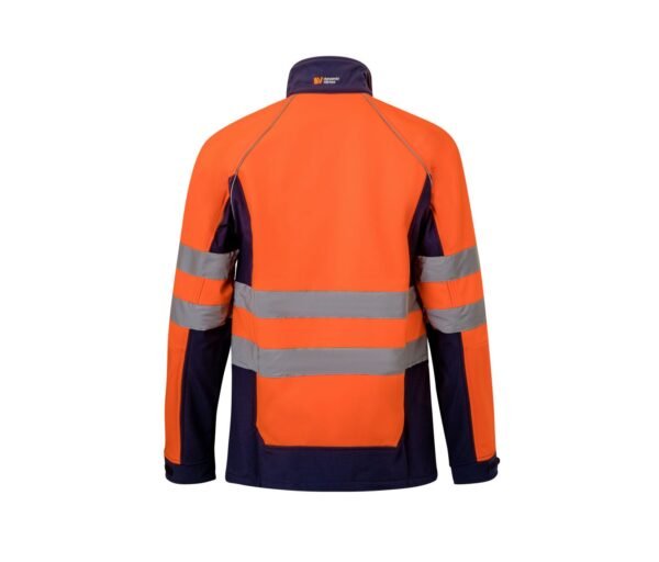 BLOUSON SOFTSHELL BICOLORE HAUTE VISIBILITÉ – Image 4